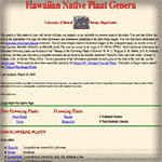UH Botany Native Plant Listing